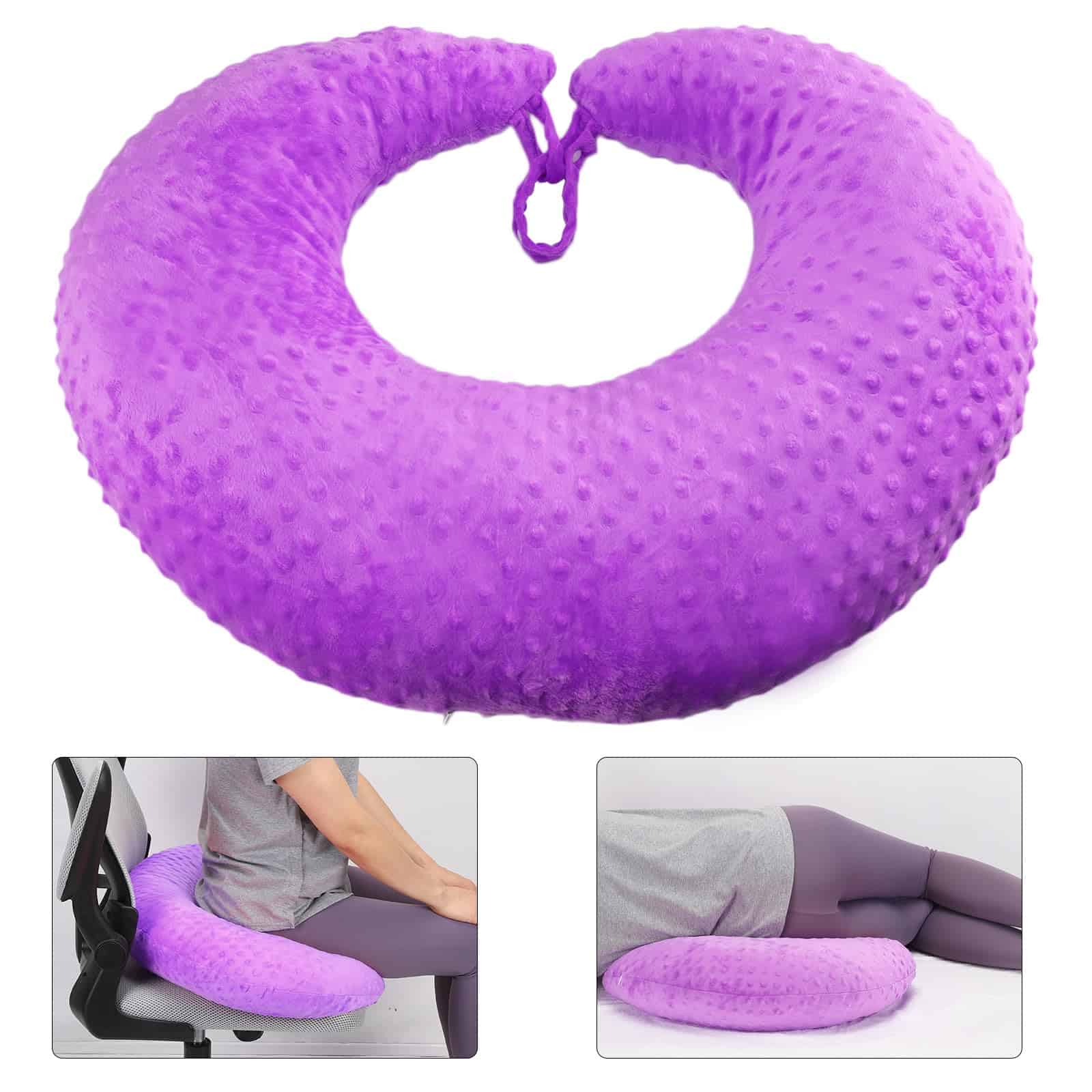Almohada Anti Celulitis BBL Después de la -Morado