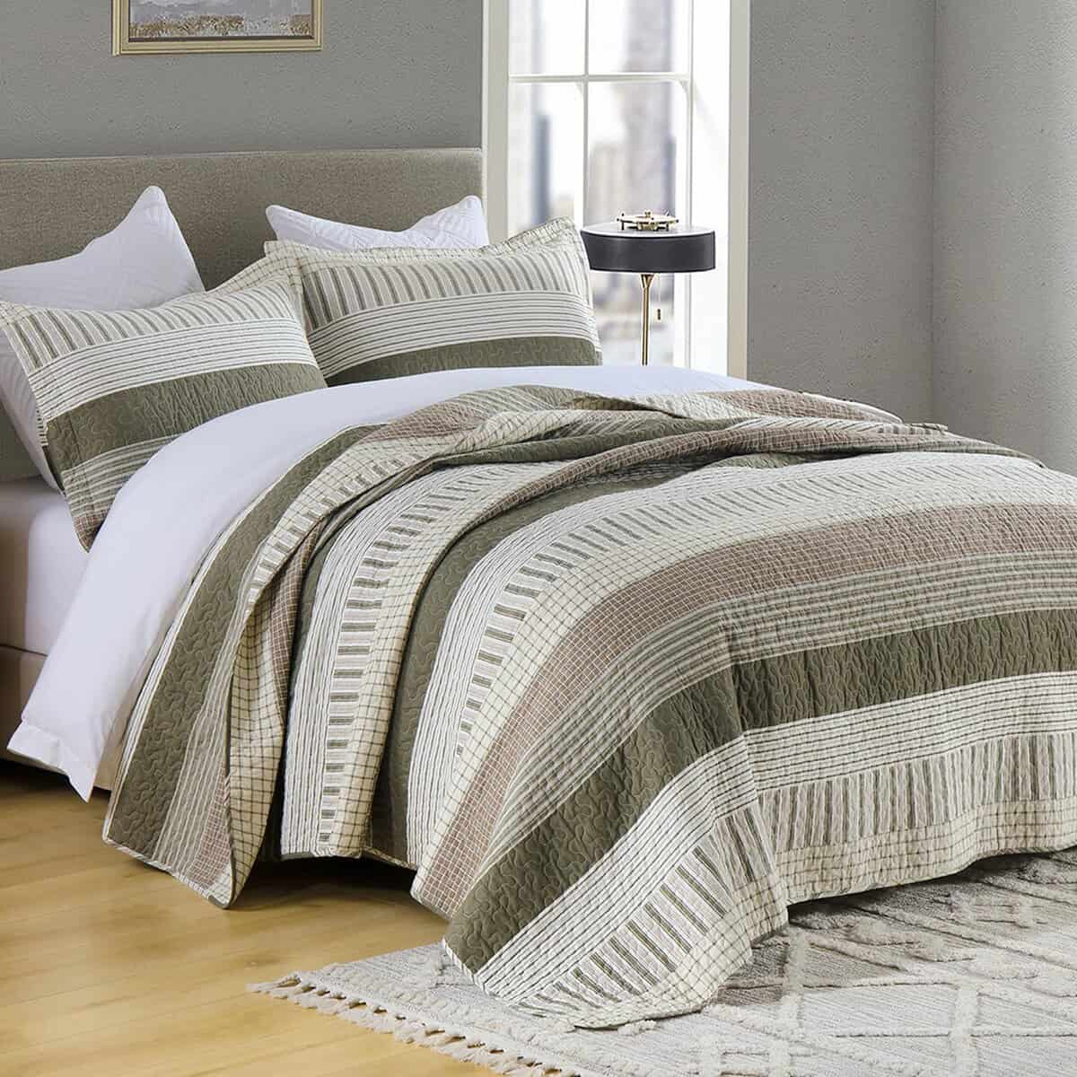 Juego de Edredón 100% Algodón Tamaño King, Edredón