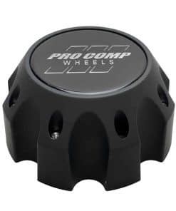 Centro de llanta plano negro Pro Comp con tornillos