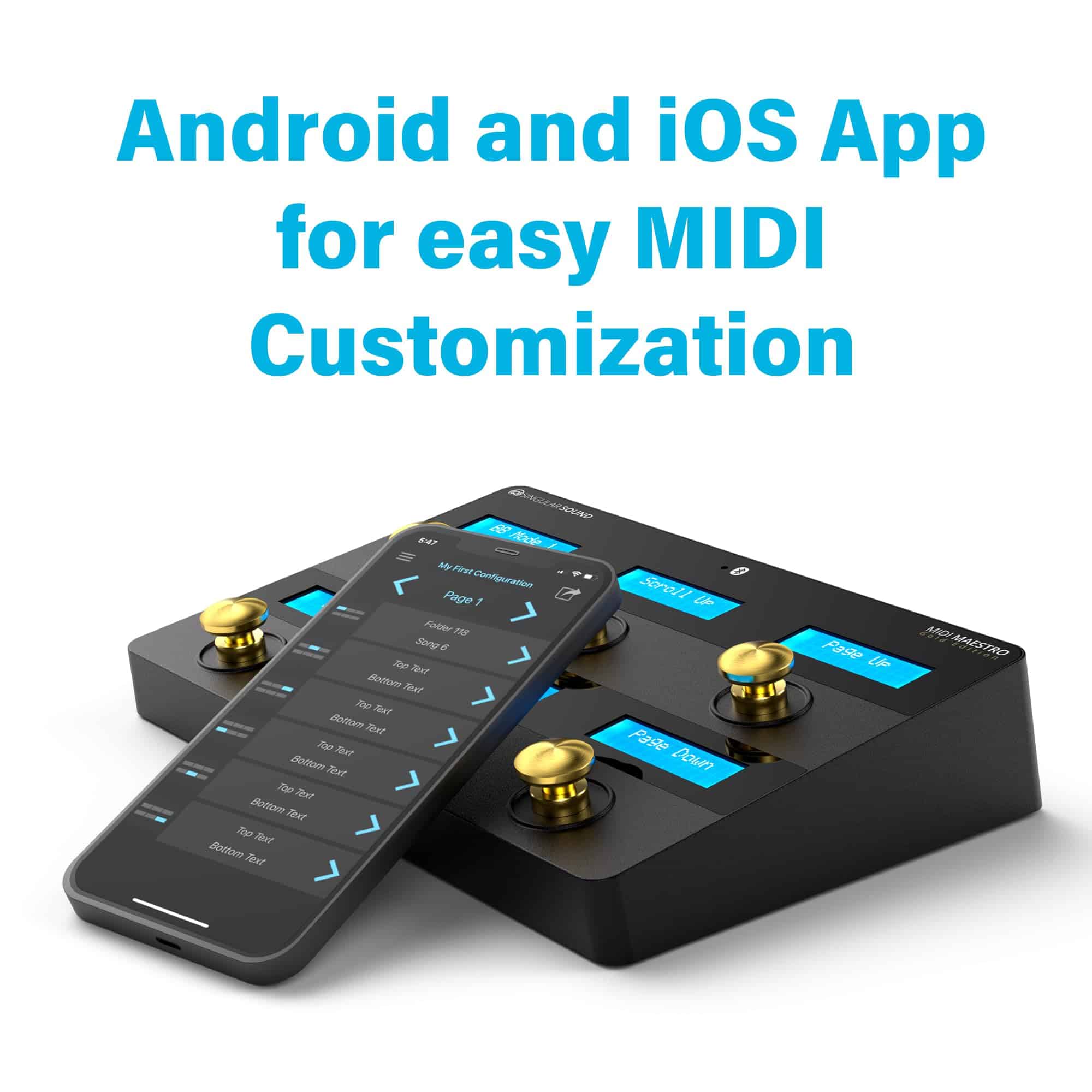 Controlador de pie MIDI Maestro Edición Gold - Todo en Uno - Imagen 6