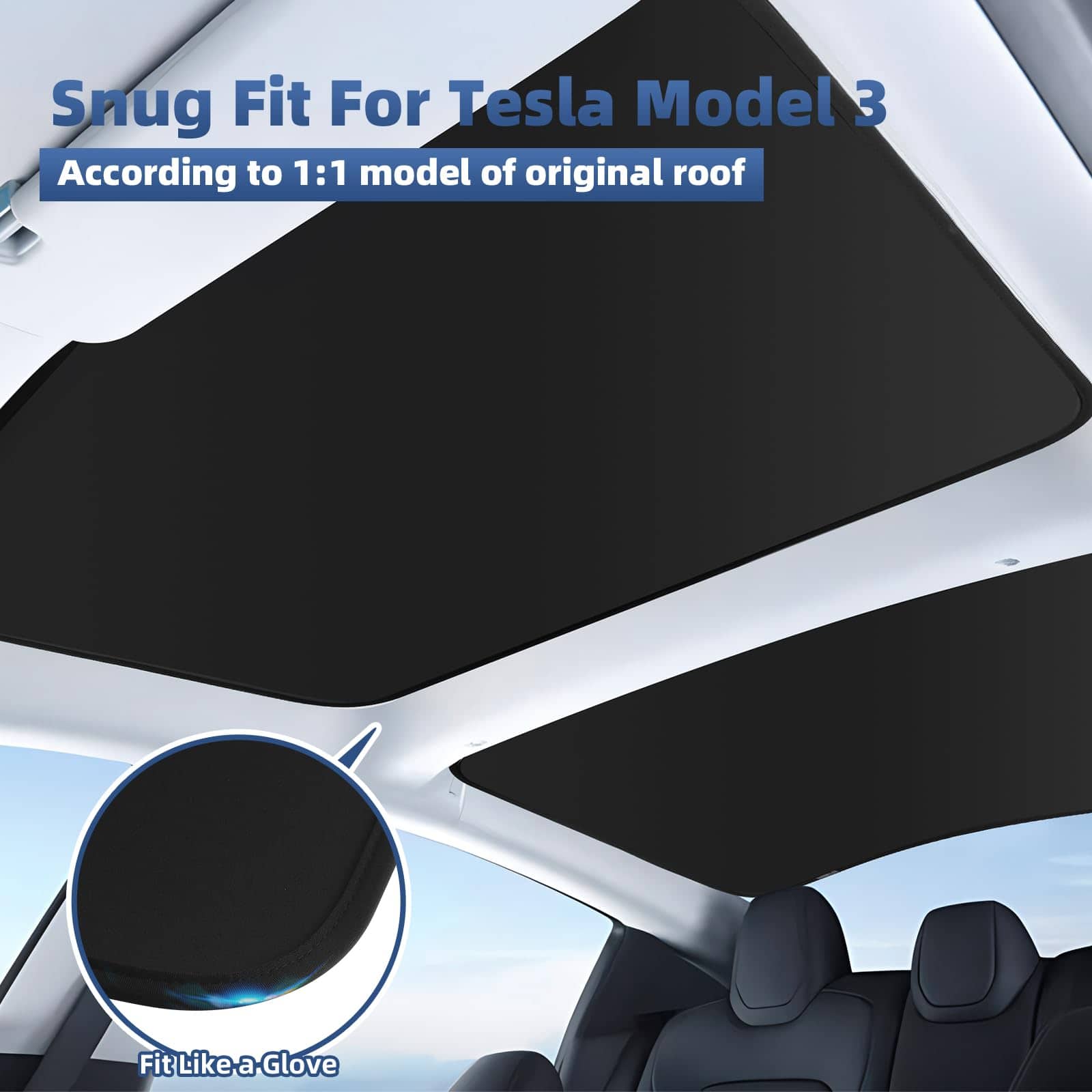 TSLDRV 2024 Nuevo Parasol para Techo para -Negro - Imagen 4