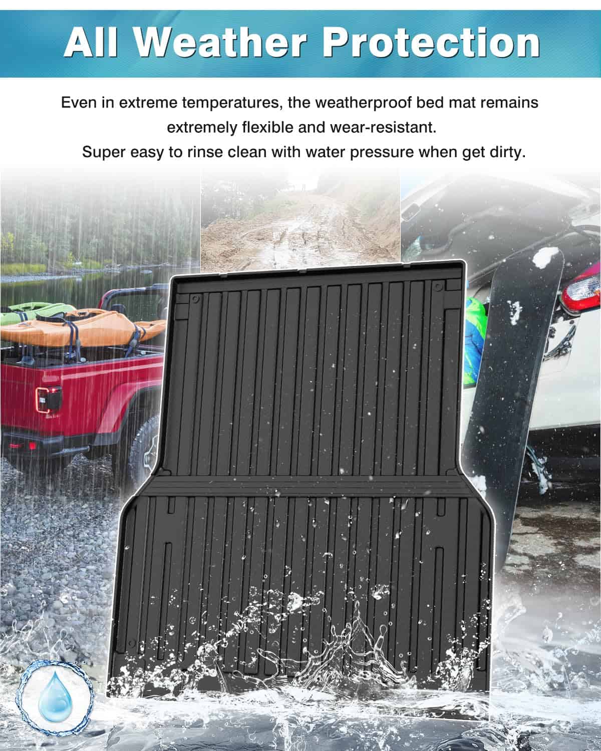 Tapete de Cama de Camión Compatible con Toyota Tacoma - Imagen 6