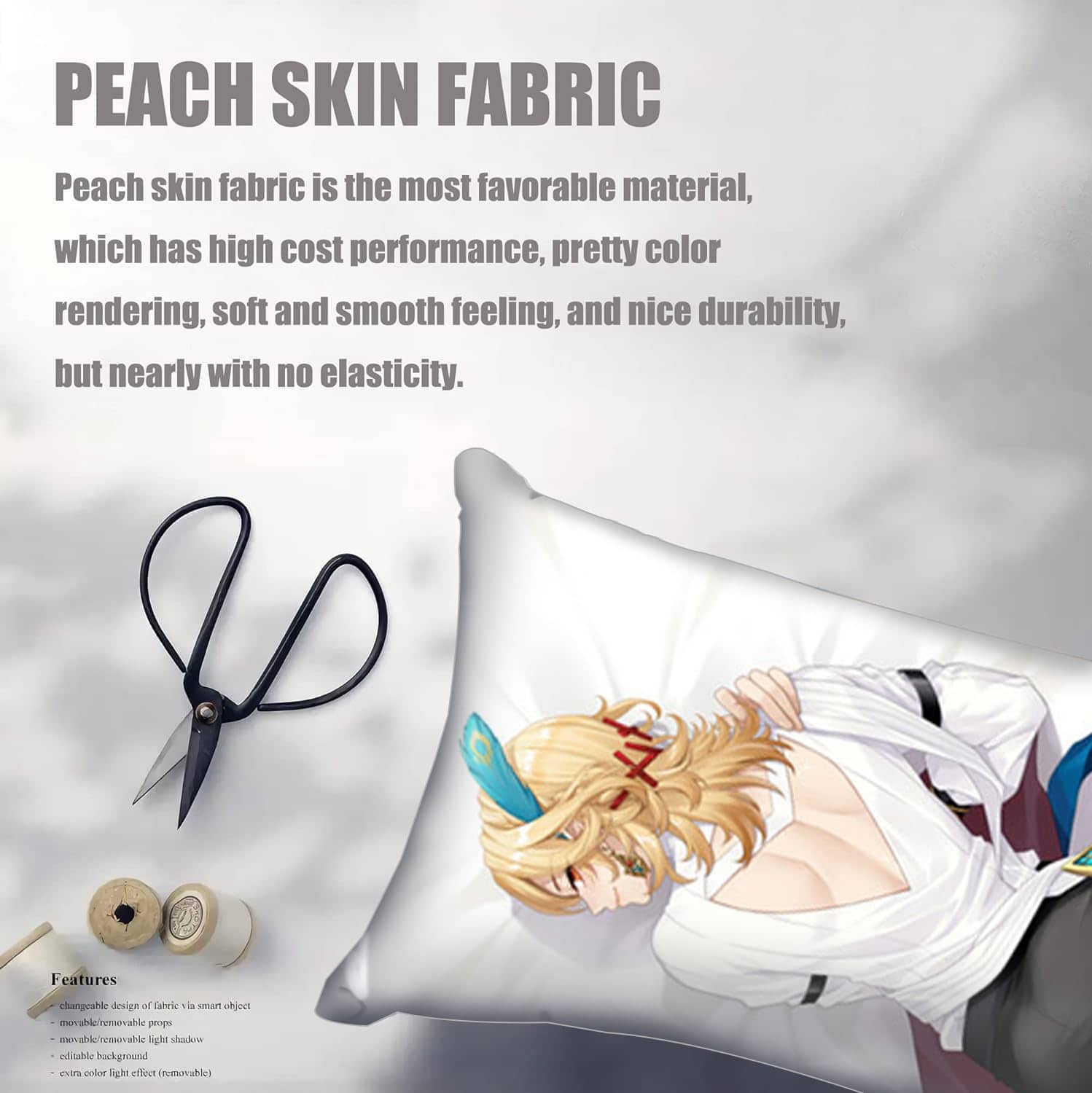 Funda de almohada Dakimakura Anime Genshin Impact de cuerpo - Imagen 3