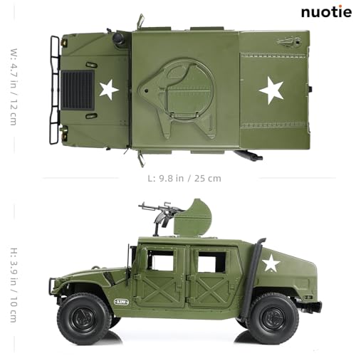 Modelo de Coche Hummer H1 1/18 Vehículo Militar Vehículo - Imagen 3