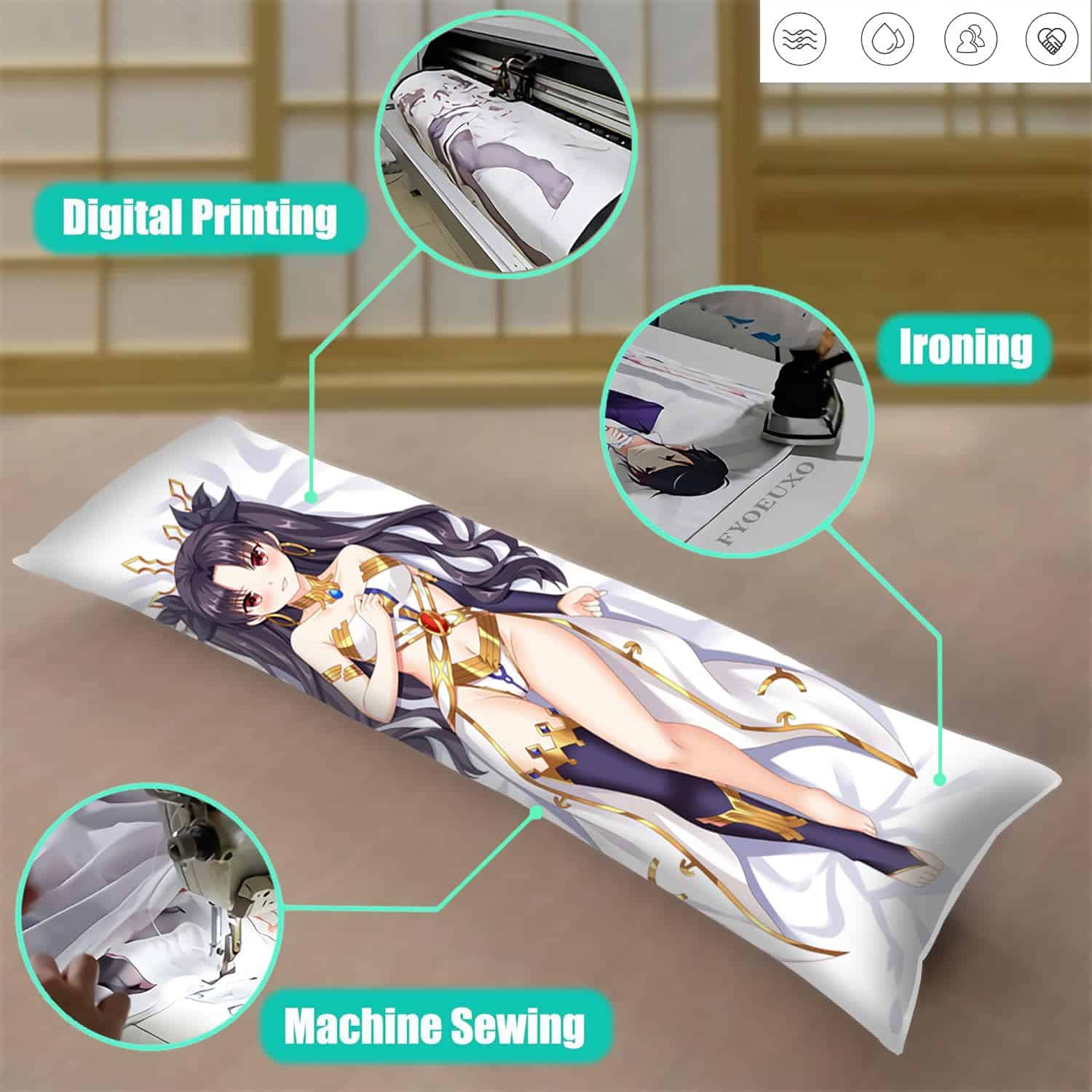 Funda de almohada corporal abrazable ZQJYMXY Dakimakura - Imagen 5