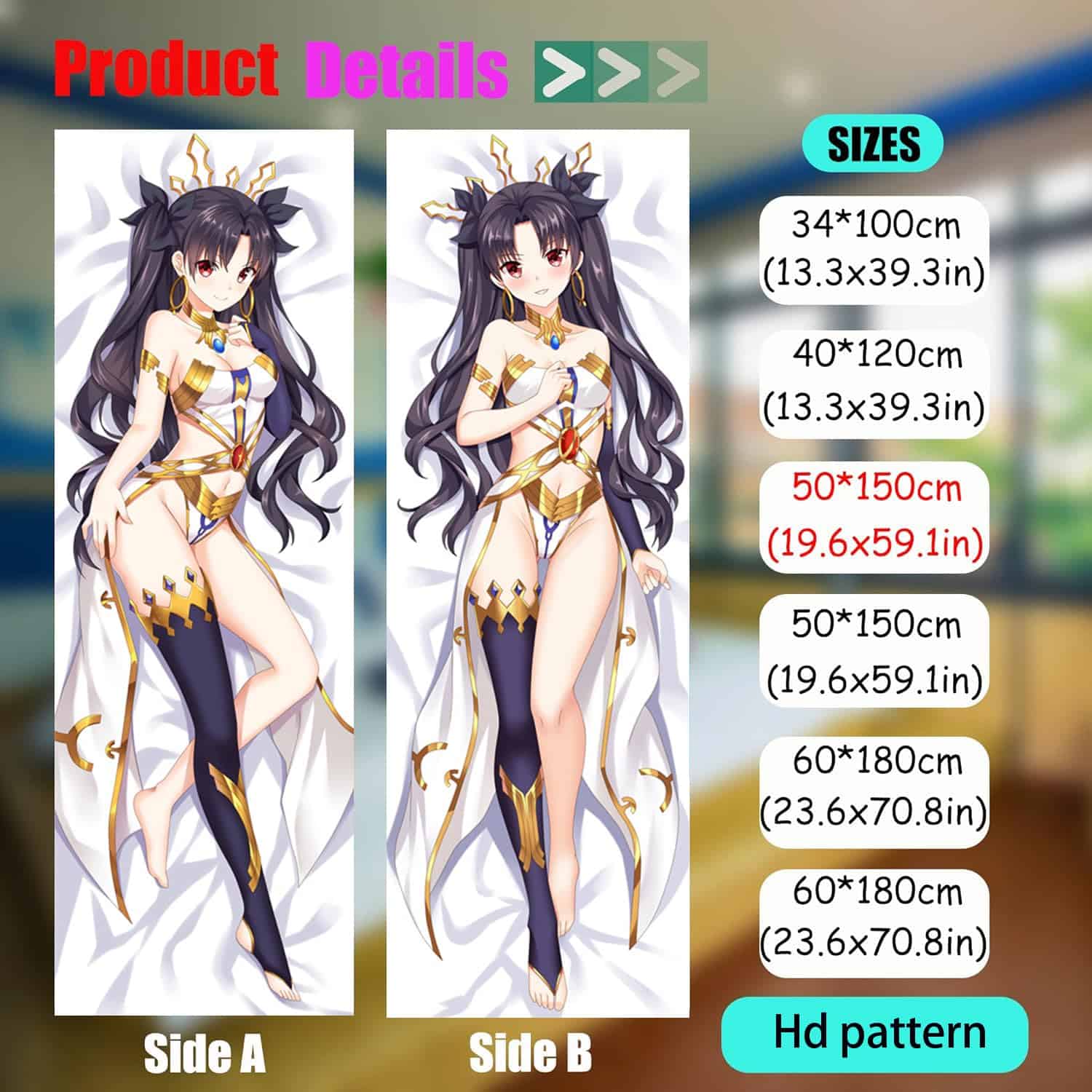 Funda de almohada corporal abrazable ZQJYMXY Dakimakura - Imagen 4