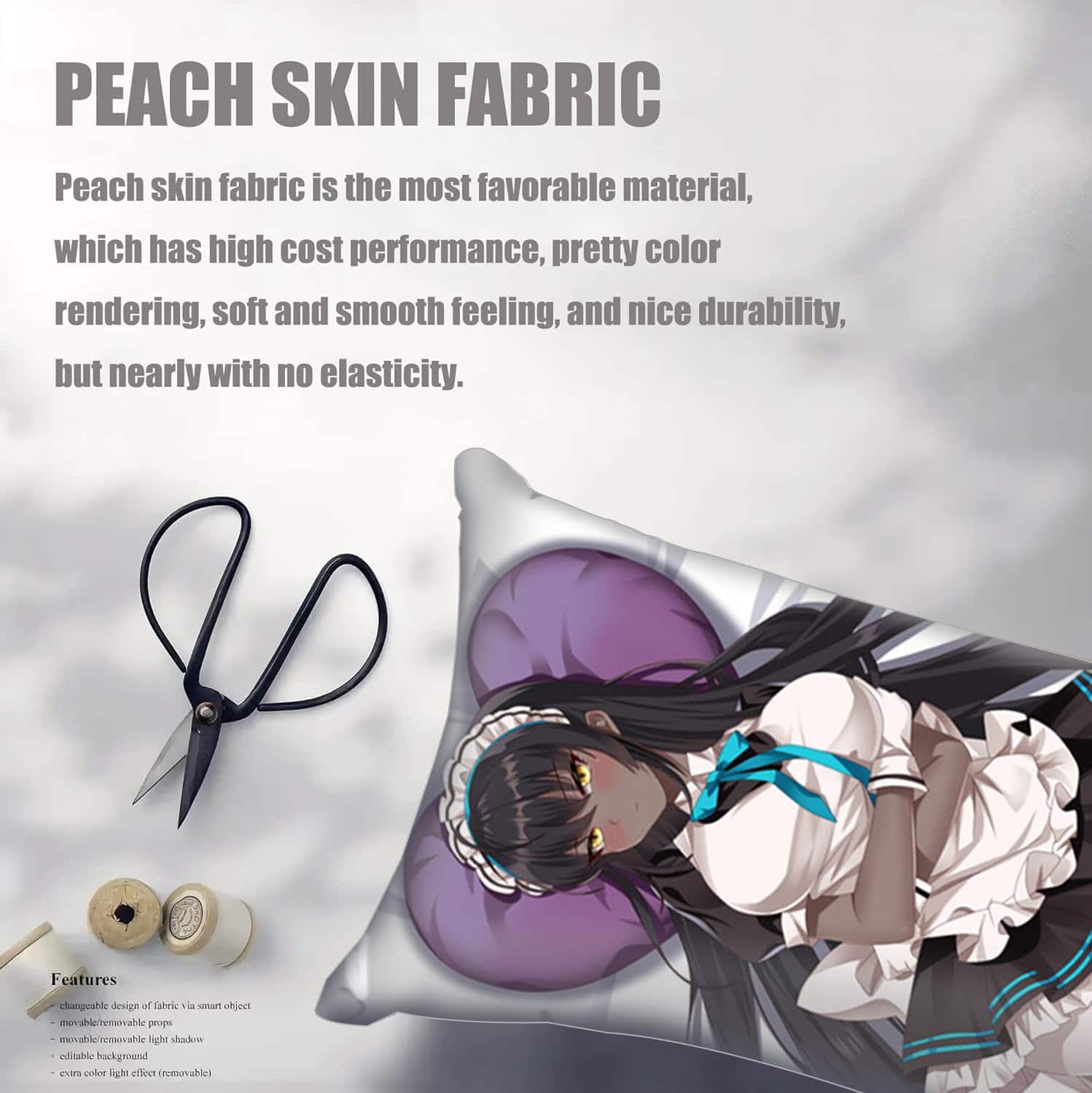 Funda de almohada de cuerpo abrazable de anime ZQJYMXY Blue - Imagen 3