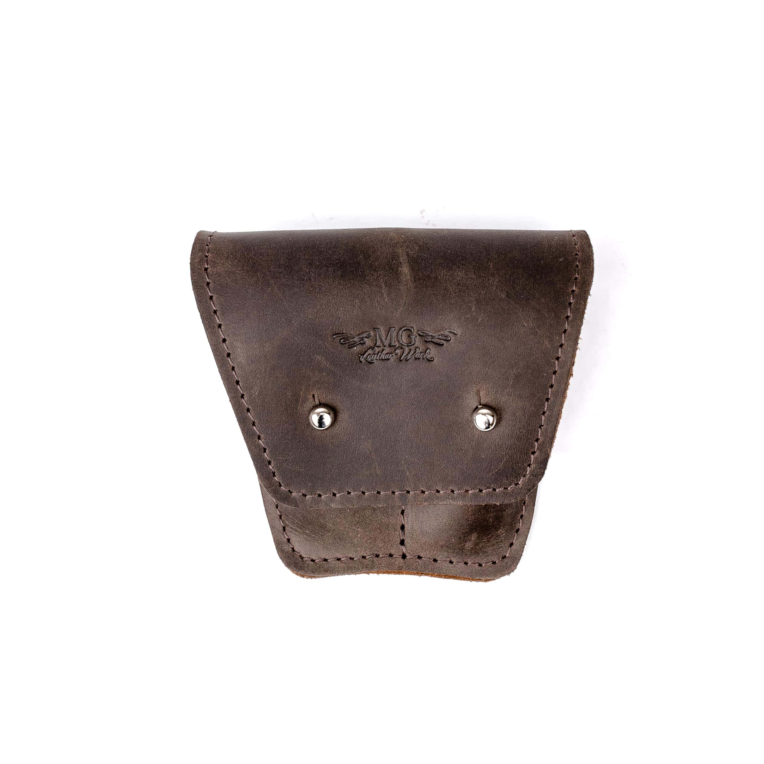 Estuche de piel genuina para 2 boquillas de trompa