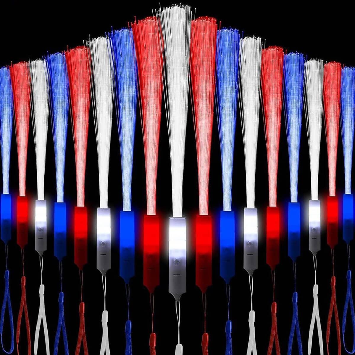 YOFOBU 60 PCS Varitas de Fibra Óptica Que Brillan Varitas