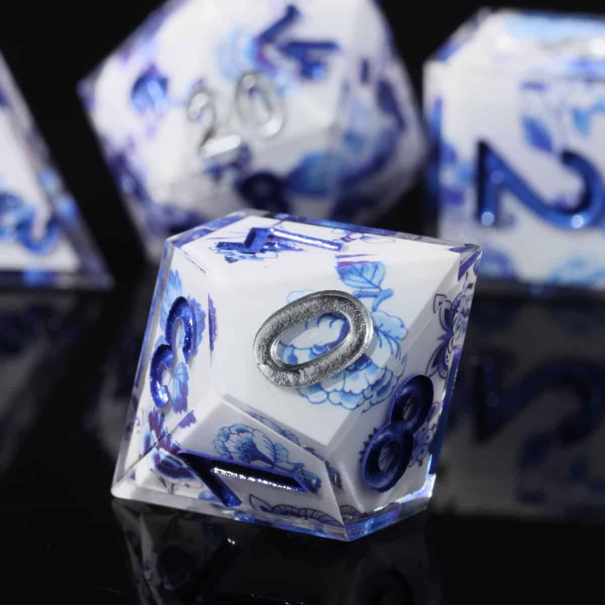 DND Dice Juego de dados de poliedro de bordes afilados Mini - Imagen 4