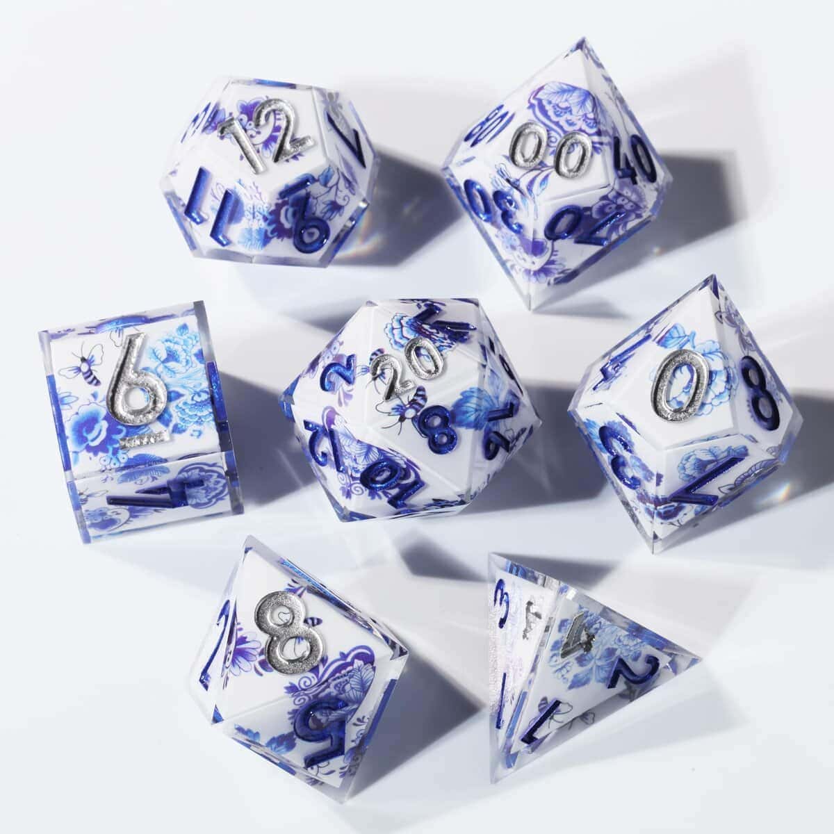DND Dice Juego de dados de poliedro de bordes afilados Mini - Imagen 8
