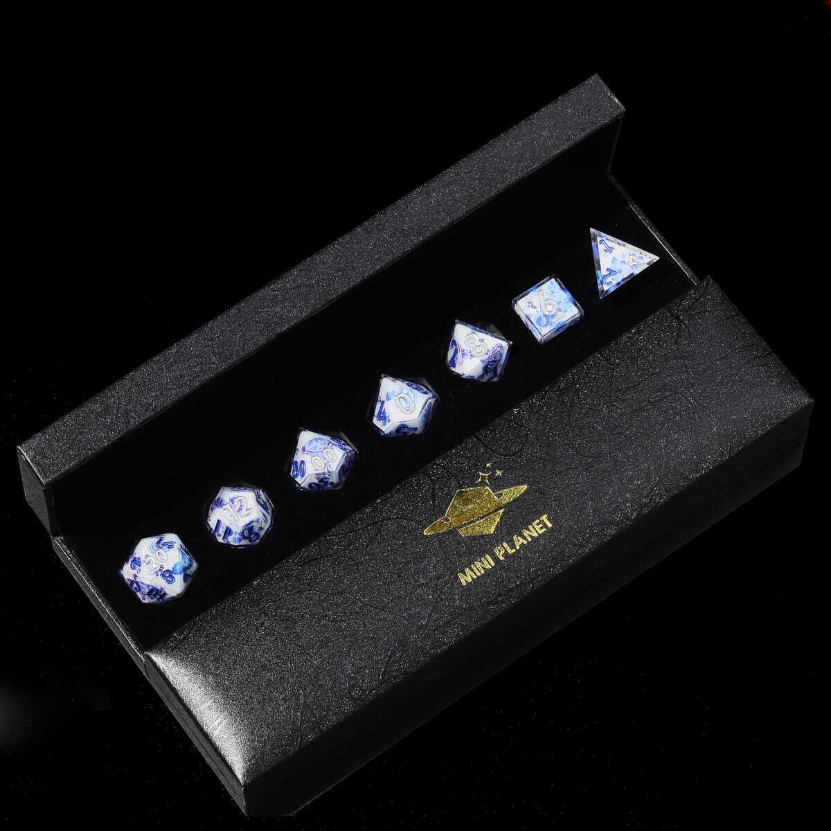 DND Dice Juego de dados de poliedro de bordes afilados Mini - Imagen 6