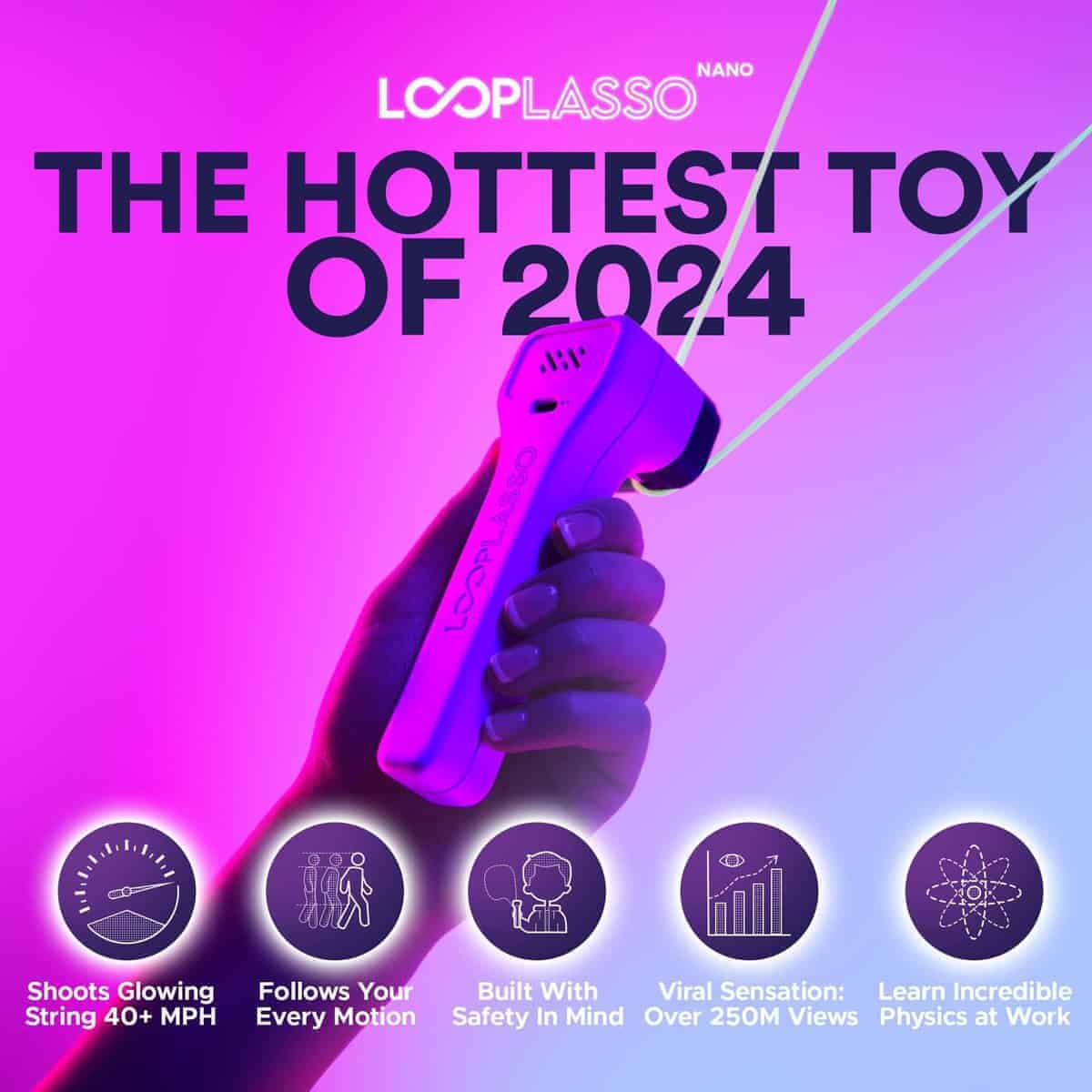 Loop Lasso NANO - El Original Juguete de Lanzamiento de - Imagen 5