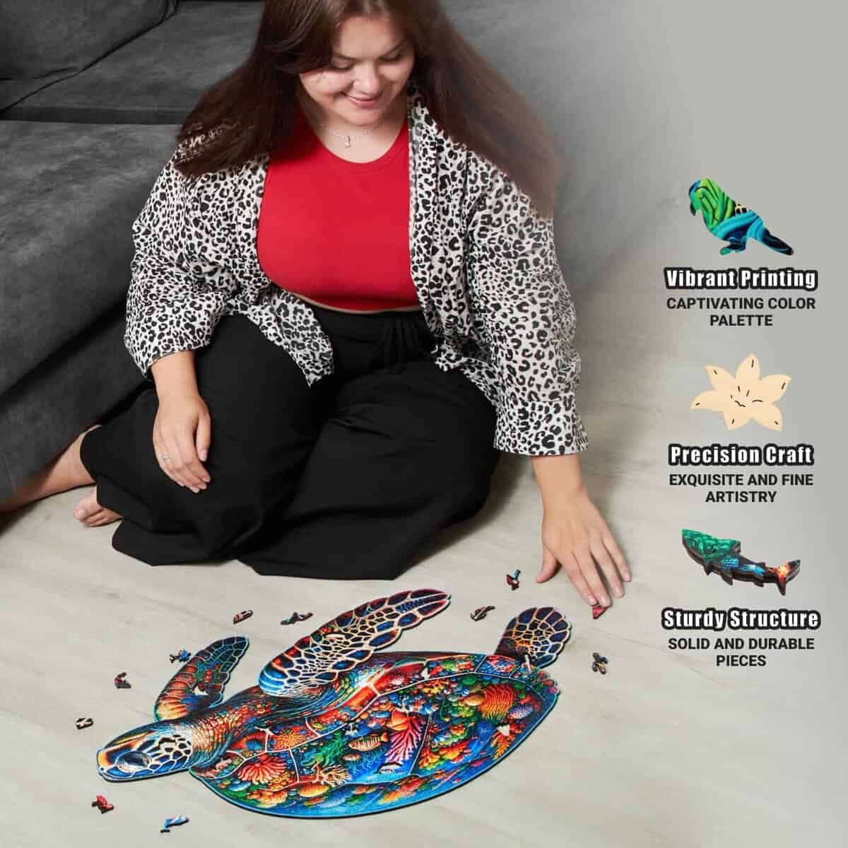 LEOGOR El Rompecabezas de Madera Extra Grande Original para - Imagen 6