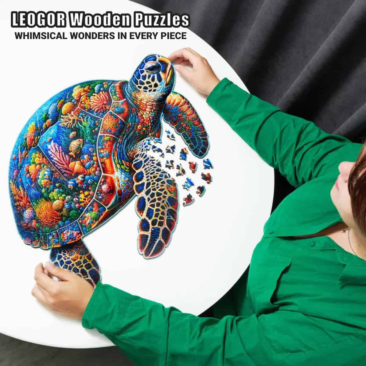 LEOGOR El Rompecabezas de Madera Extra Grande Original para - Imagen 4