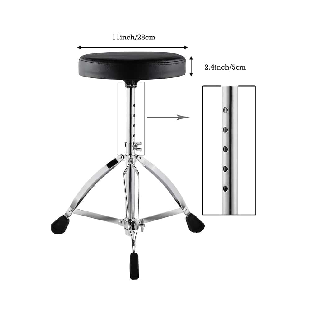 Set de Taburete de Batería yomone, Asiento Acolchado - Imagen 3