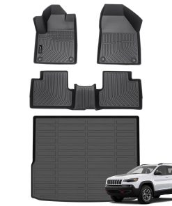 Juego de Tapetes para Piso y Forro de Carga -os Negros