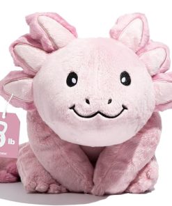 Peluche Ponderado de Dragón Axolotl Rosado de 5 lb, Sin