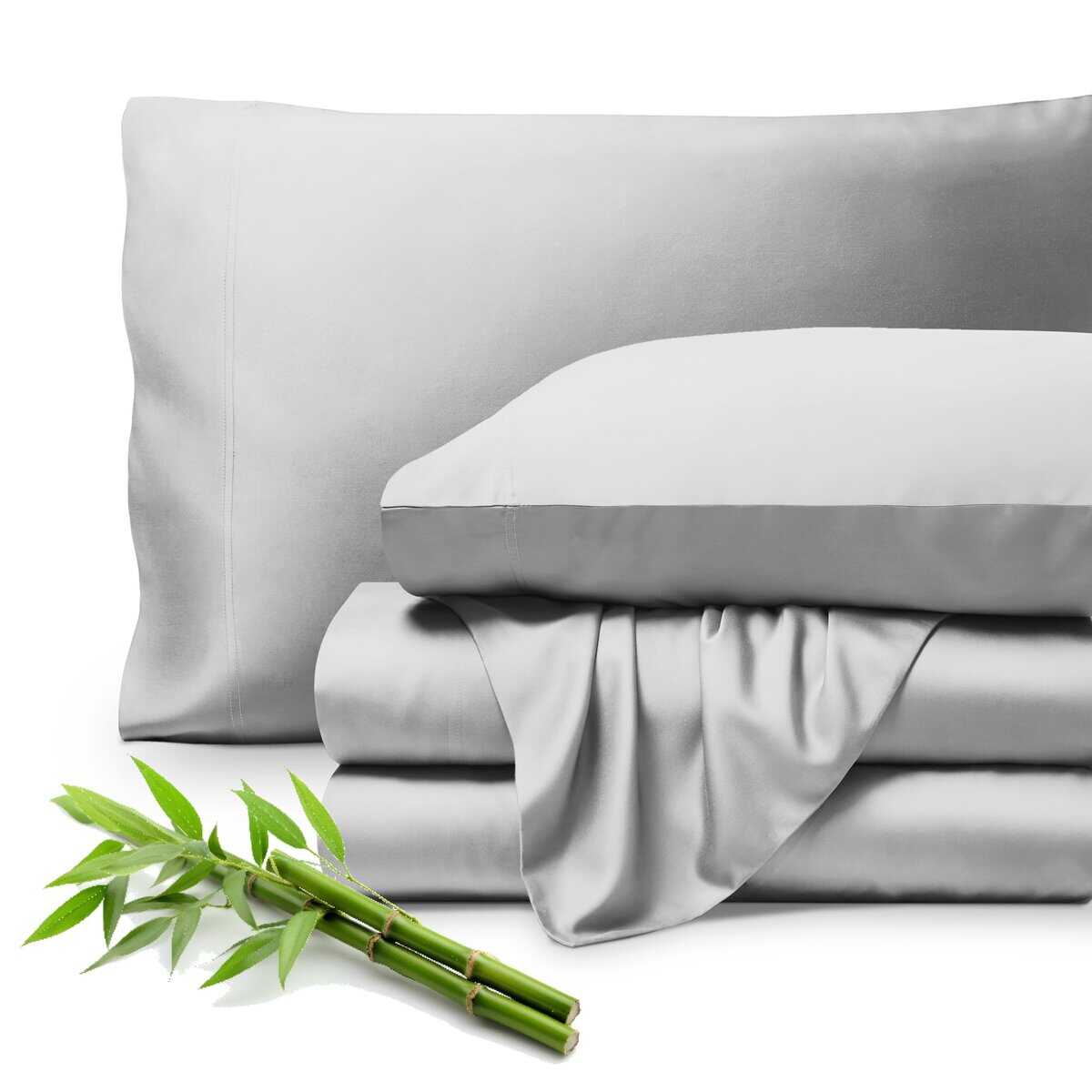 Juego de sábanas 100% Rayón de Bambú Twin XL de Bare Home -