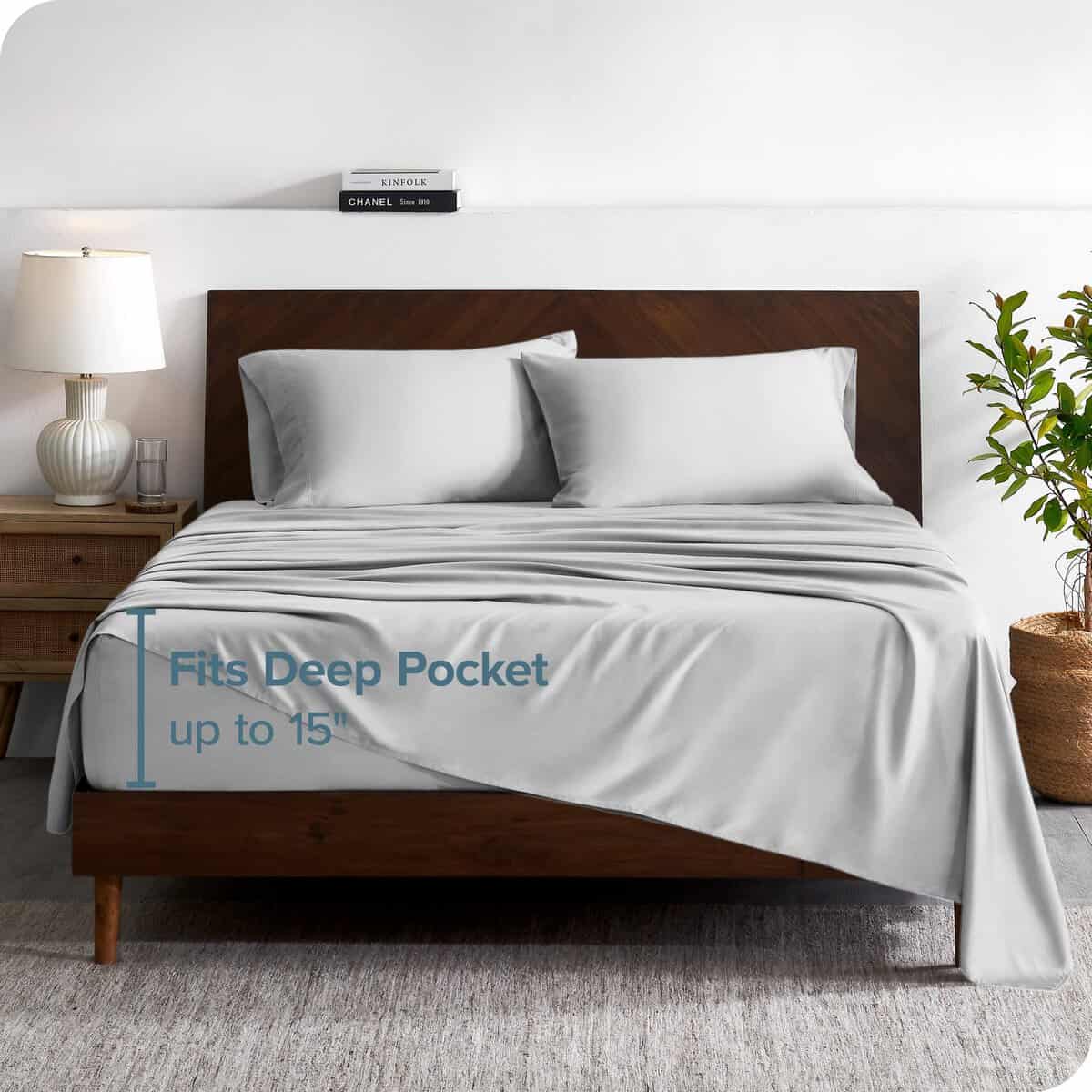 Juego de sábanas 100% Rayón de Bambú Twin XL de Bare Home - - Imagen 5