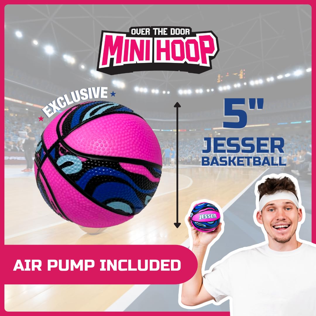 Jesser Hoop Over The Door Mini Basketball Hoop - 2 Modos de - Imagen 5