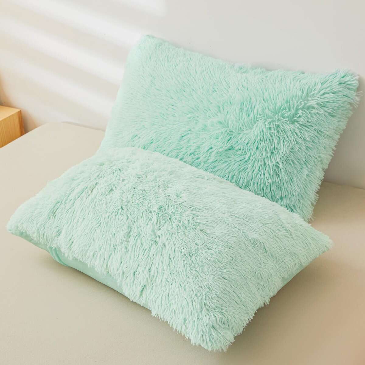 Set de cubierta de edredón de piel sintética esponjoso - Imagen 7