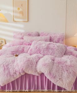 Juego de Funda de Edredón de Empolvado de Pelo Tie Dye para