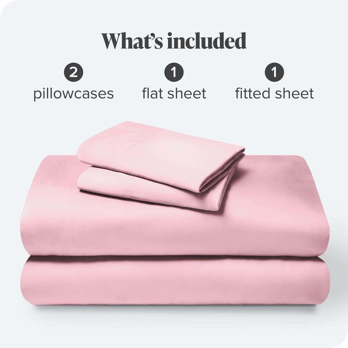Juego de sábanas divididas Bare Home 100% -Rosa Claro - Imagen 9