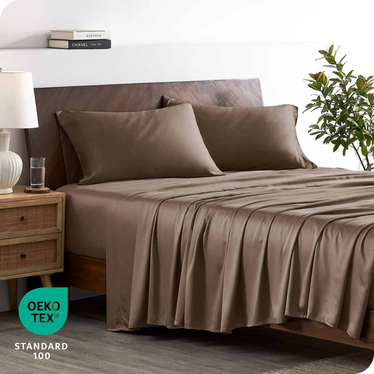 Juego de sábanas de bambú 100% Rayon de Bare Home para cama - Imagen 4