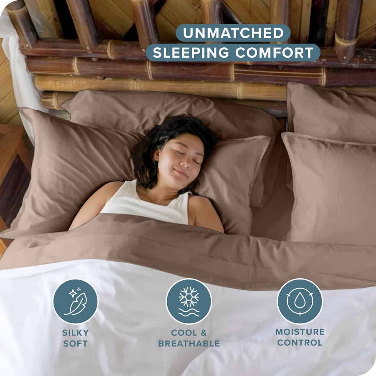 Juego de sábanas de bambú 100% Rayon de Bare Home para cama - Imagen 3