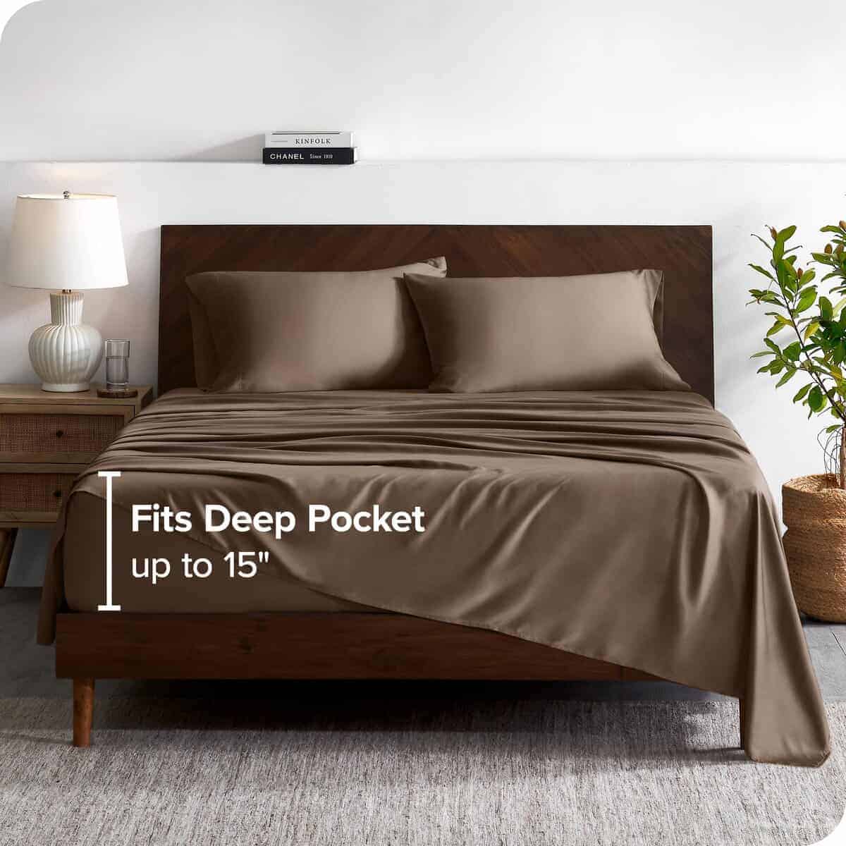 Juego de sábanas de bambú 100% Rayon de Bare Home para cama - Imagen 5