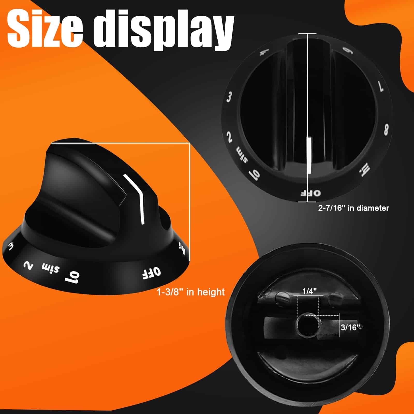 Perilla de repuesto para quemador de cocina de gas mejorada - Imagen 3