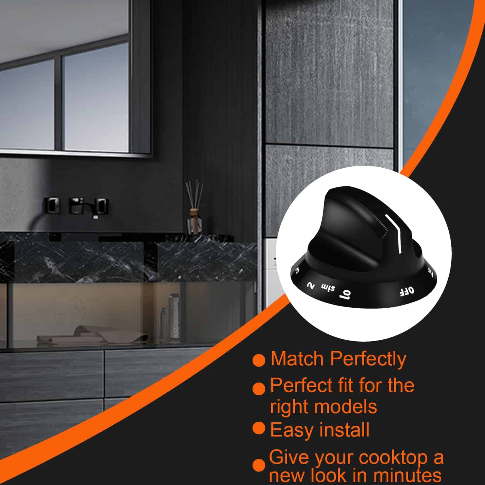 Perilla de repuesto para quemador de cocina de gas mejorada - Imagen 7