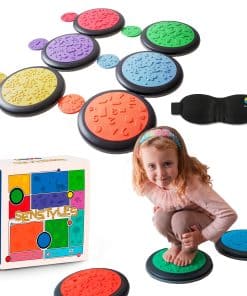 12 Piezas de Piedras de Paso para Niños + 2 Antifaces + 2