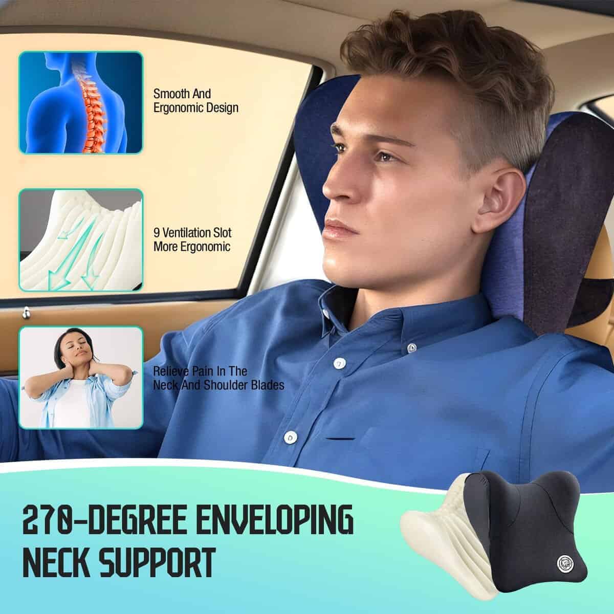 Almohada para el cuello del coche TKLoop para asiento de - Imagen 4