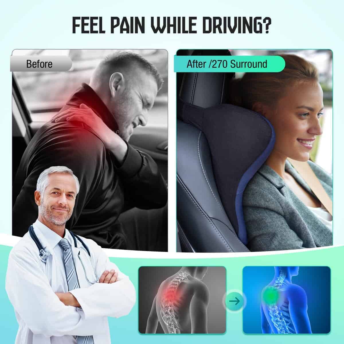 Almohada para el cuello del coche TKLoop para asiento de - Imagen 6