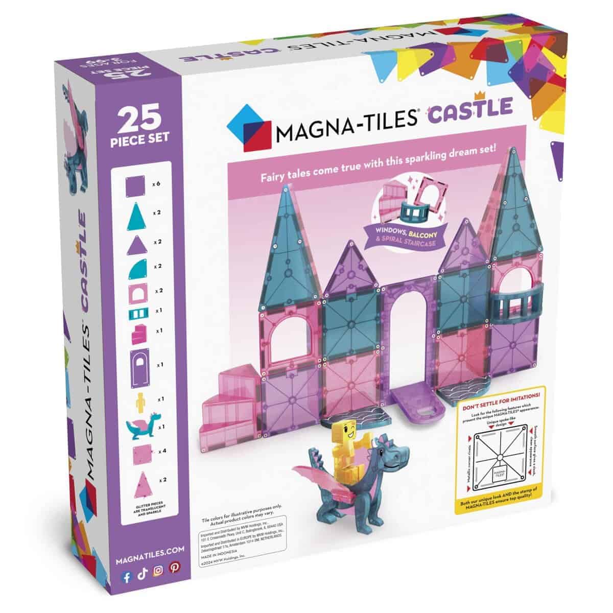 Set de Construcción Magnética de 25 Piezas Castillo - Imagen 8