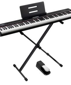 Piano digital de 88 teclas MOSEN con teclas -Negro