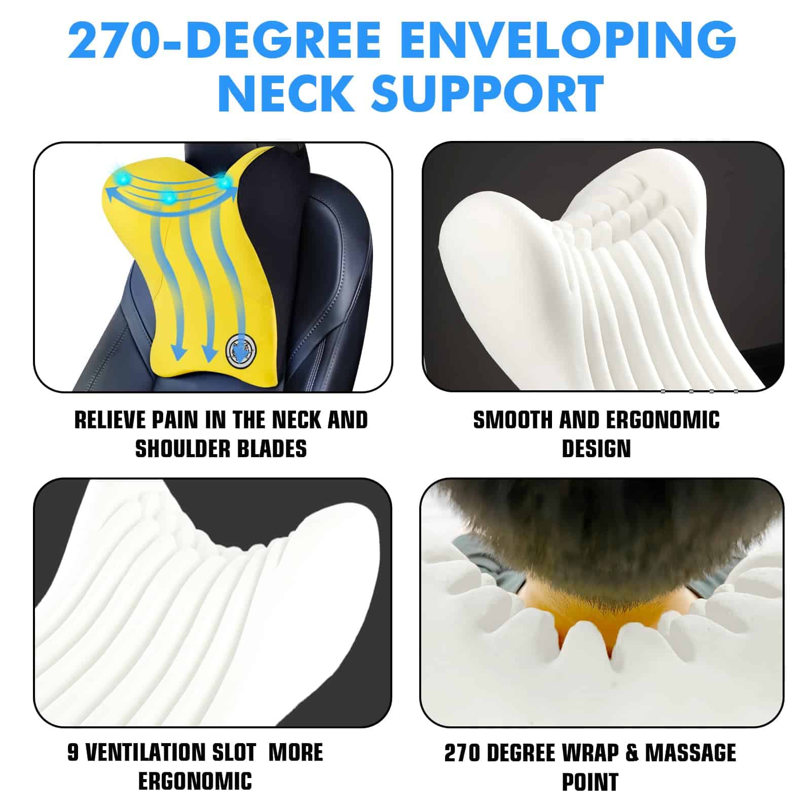 Almohada de Cuello Suave TKLoop para Asiento de Coche - Imagen 4