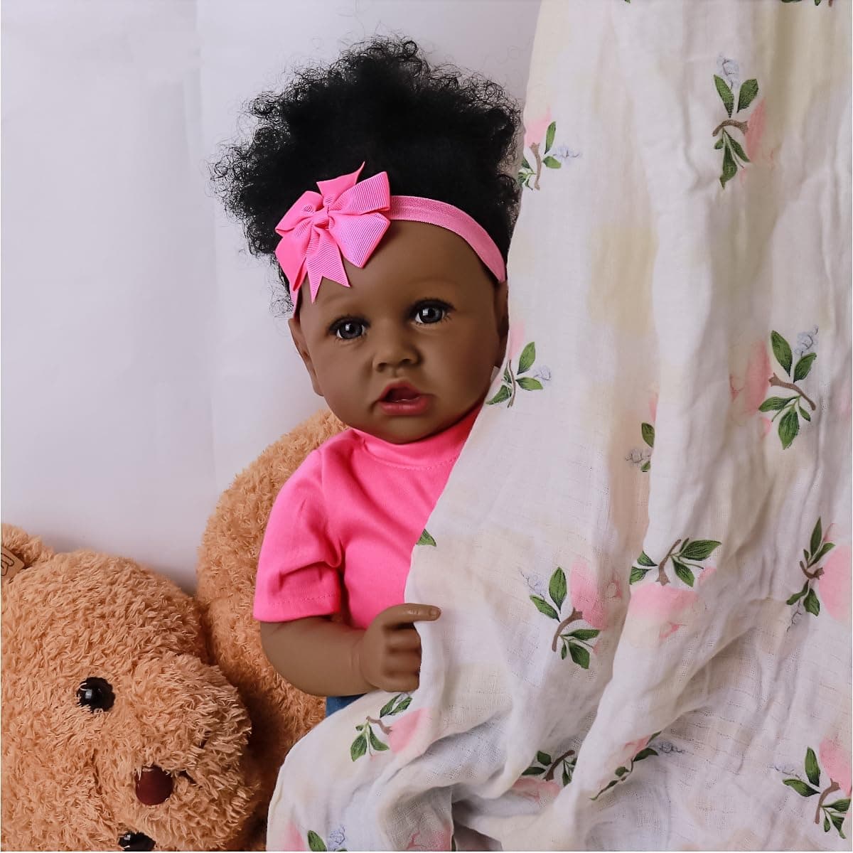 Muñecas realistas QFG Reborn Black Girl - Muñeca de bebé - Imagen 3