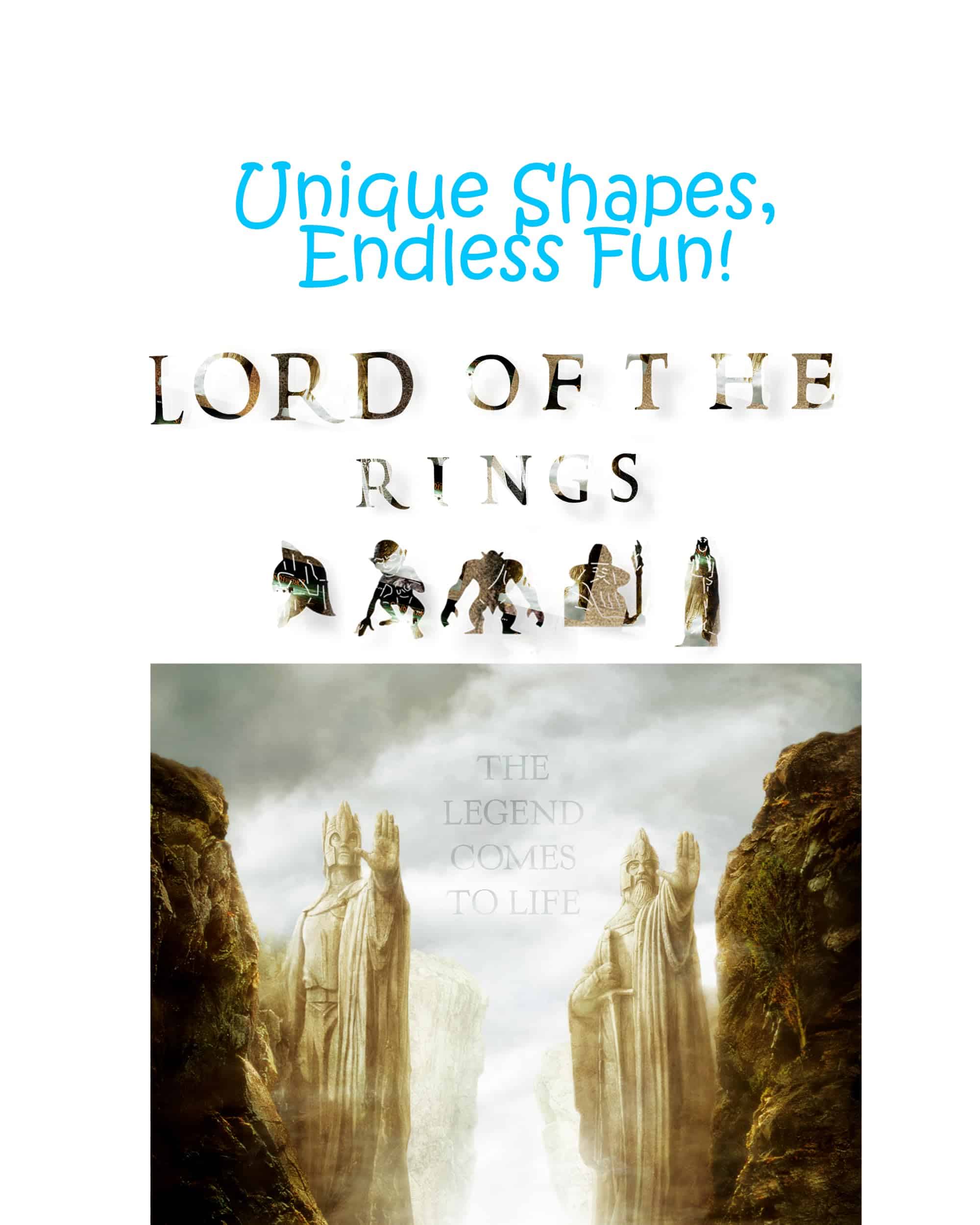 Rompecabezas de madera Lord of The Rings para adultos - A3 - Imagen 3