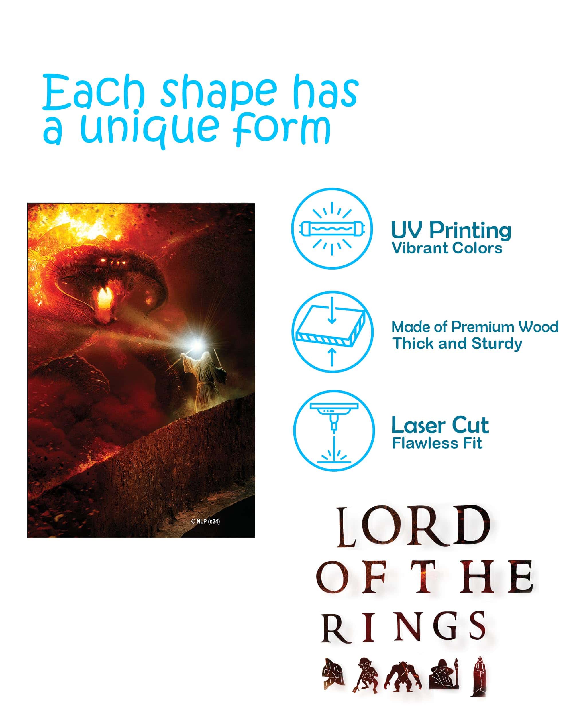 Rompecabezas de Madera de El Señor de los Anillos de - Imagen 4