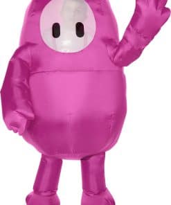 Disfraz de Fall Guys Inflable Rosa para Niños de InSpirit