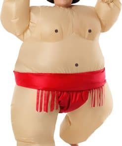 Disfraz Inflable de Luchador de Sumo Rojo para Niños -