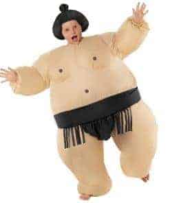 Disfraz de luchador de sumo inflable Morph Black para niños