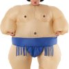 Disfraz Inflable de Luchador de Sumo Azul para Niños