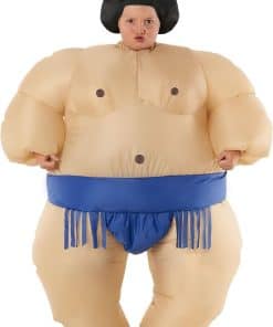 Disfraz Inflable de Luchador de Sumo Azul para Niños