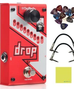 Pedal Digitech DROP Polyphonic Drop Tune con 2x Cables de