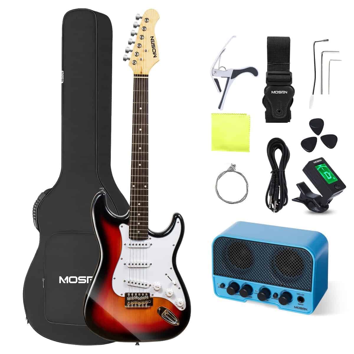 Kit de Inicio de Guitarra Eléctrica para -Sunburst