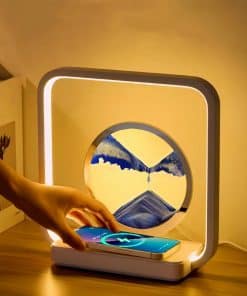 Lámpara de Mesa de Arena en Movimiento con Cargador